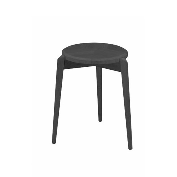 houten kruk #840 van skovby in black oil