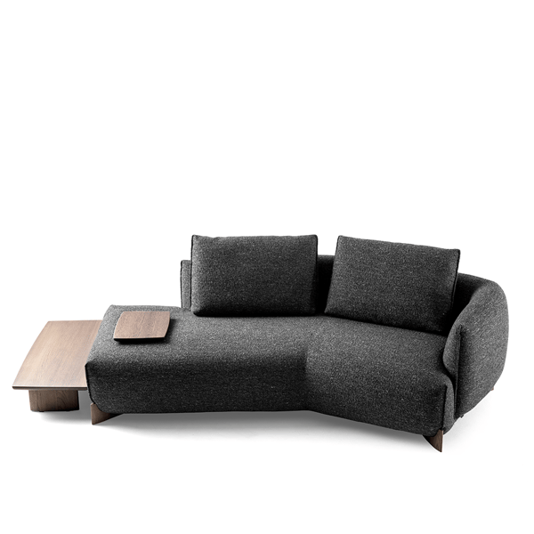 Bank Naila in stof grijs van Leolux Cruquius designbanken