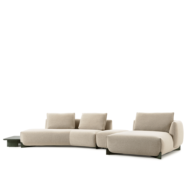 Hoekbank naila in stof van Leolux designbanken cruquius