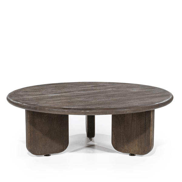 Salontafel odin hout bruin byboo cruquius tafels trendy organische vormen hout