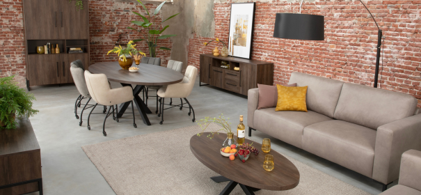 Sparcia woonprogramma donkere kleur living