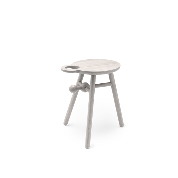 bijzettafel bottle stool oak white pode designtafel wijnfles houder