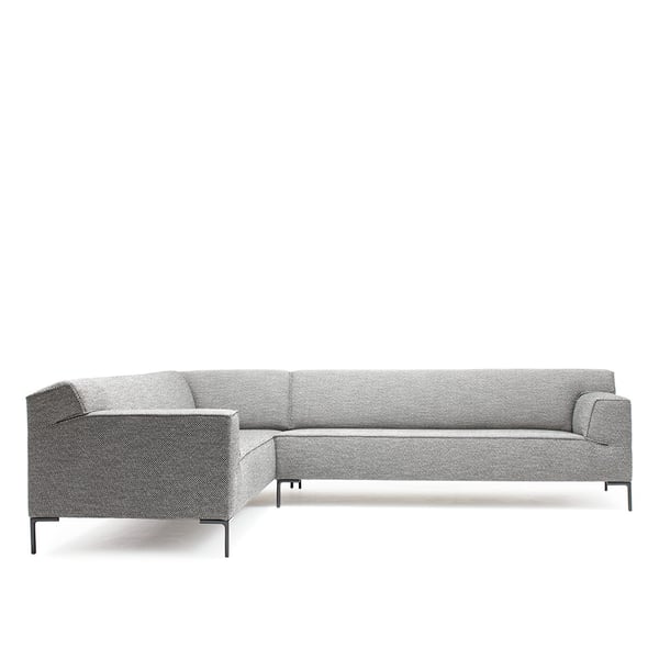 hoekbank Bloq in stof grijs designbanken design on stock