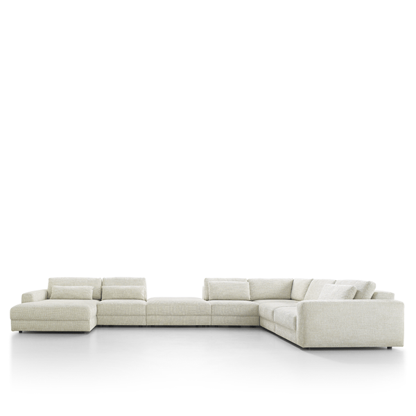 Hoekbank Dutchz 2600 in stof beige house of dutchz cruquius designbank
