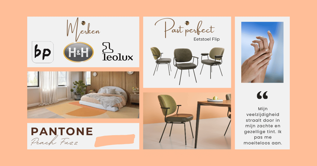 Peach Fuzz pantone kleur 2024