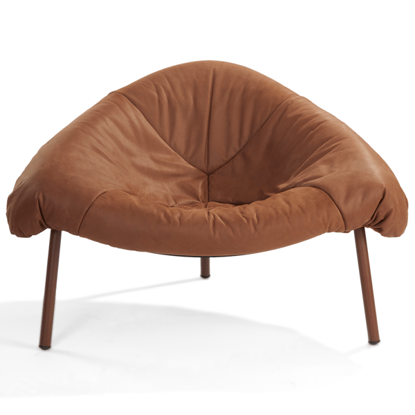 fauteuil tripoli van label van den berg leder bruin