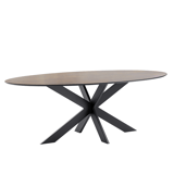 Eettafel Canarias ovaal 220x120 INHOUSE HPL spinpoot