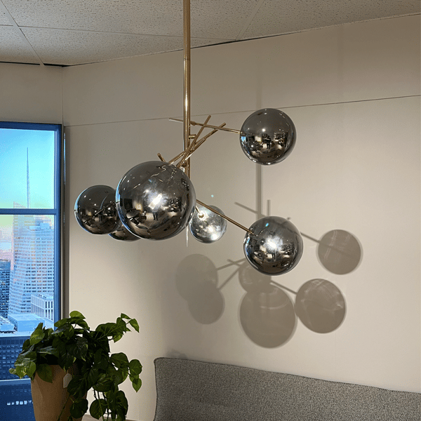 Lamp Alara metaal & glas goud