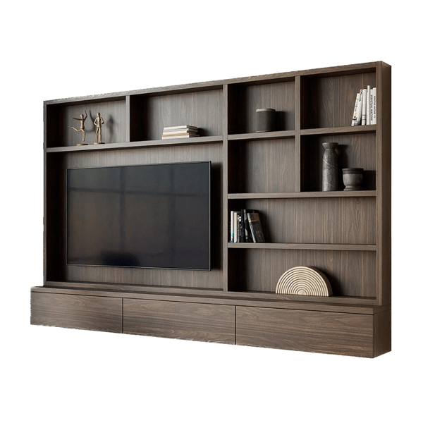 Flatbox melamine wandkast bruin area77