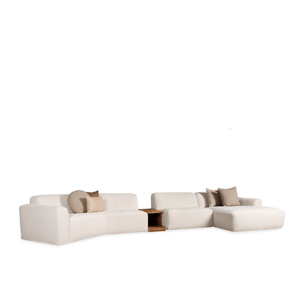 Elementbank cartel living beige creme comfort uniek design custom