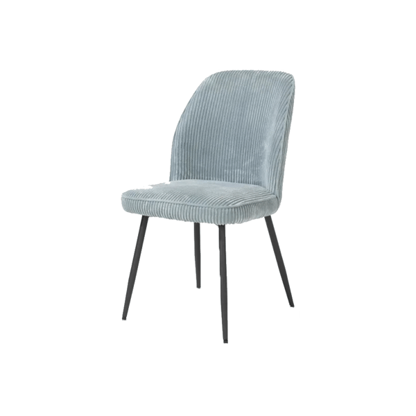 Leonidas stoel eetkamersstoel henders & Hazel rivas ribbels blauw