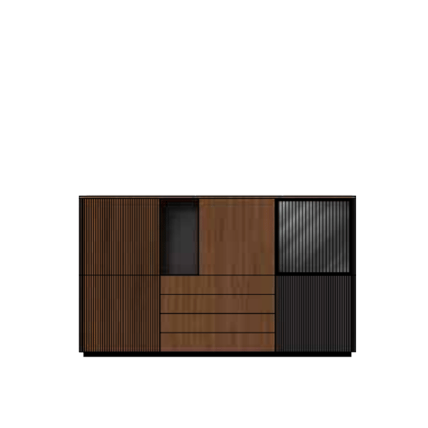 Saunaco ron 04 wandopstelling kast vak design