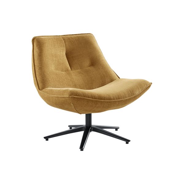 Draaifauteuil Monzone INHOUSE geel modern wonen