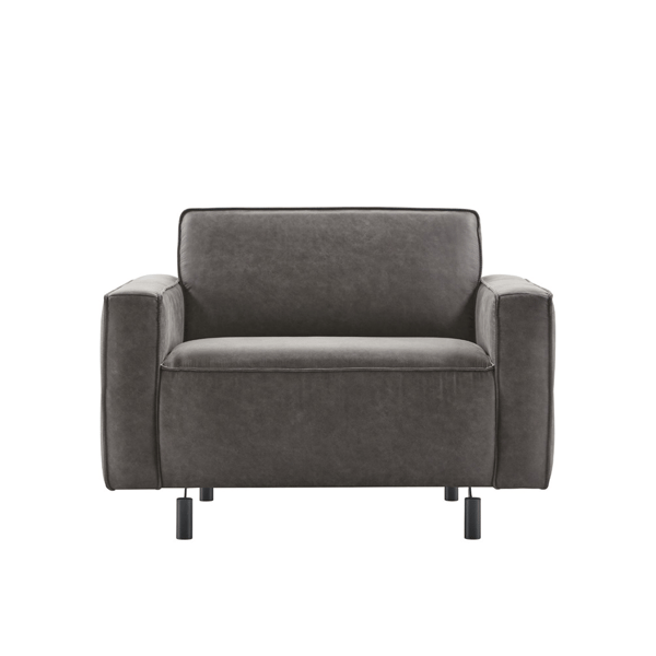 Loveseat carolina inhouse zwart leer