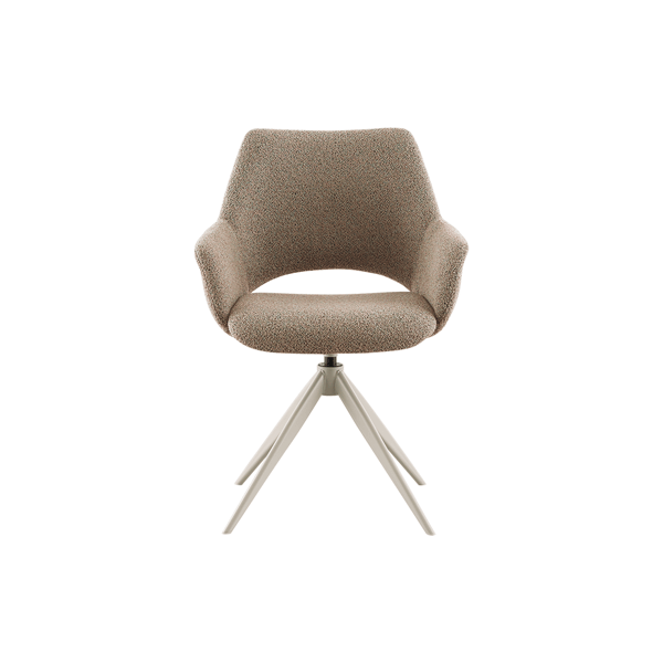 Inhouse boucle stoel arm eet tafel draai