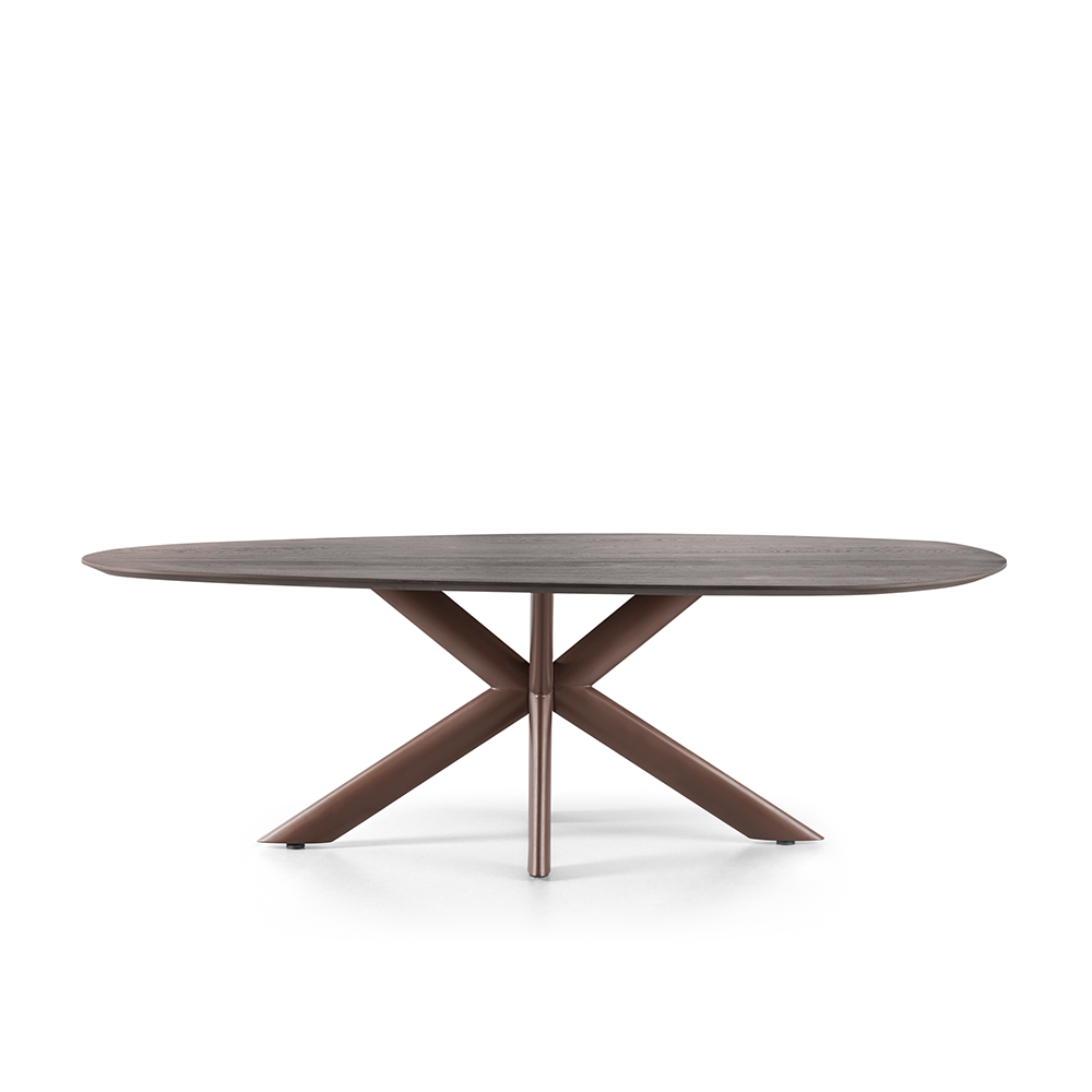 House of dutchz 2801 houten tafel ronde vorm met speciale poten