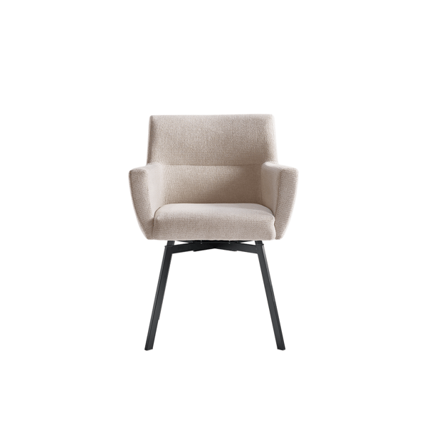 Armstoel bartia boucle geel modern design