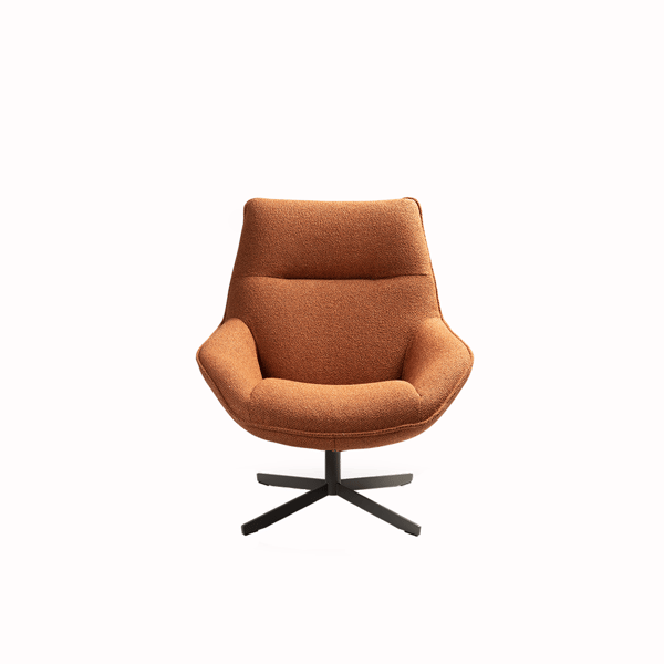 Draaifauteuil Gigi cartel living stof stervoet