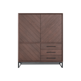 baltara, opbergkast, bergkast, donkerbruin, eiken, eikenhout, hout, industrieel, bohemian, visgraat