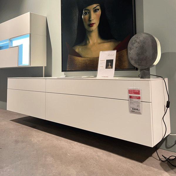 Tetrim wand combinatie, wit, lak, dressoir, tv meubel