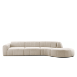 Hoekbank Lurnio, hoekbank, zitbank, modulaire bank, naturel, ronde vormen, bohemian, scandinavisch, modern, romantisch