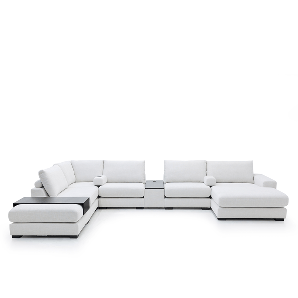 hoekbank marley, hoekbank, modulaire bank, moderne bank, witte bank