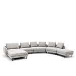 hoekbank maura, loungebank, moderne bank, strak, beige bank, modulaire bank, elementen bank, industrieel, modern interieur