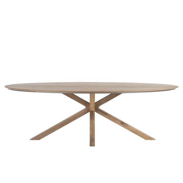 Eettafel Trapani 240, eettafel, ovale eettafel, modern, natuurlijk, minimalistisch, scandinavisch, bohemian