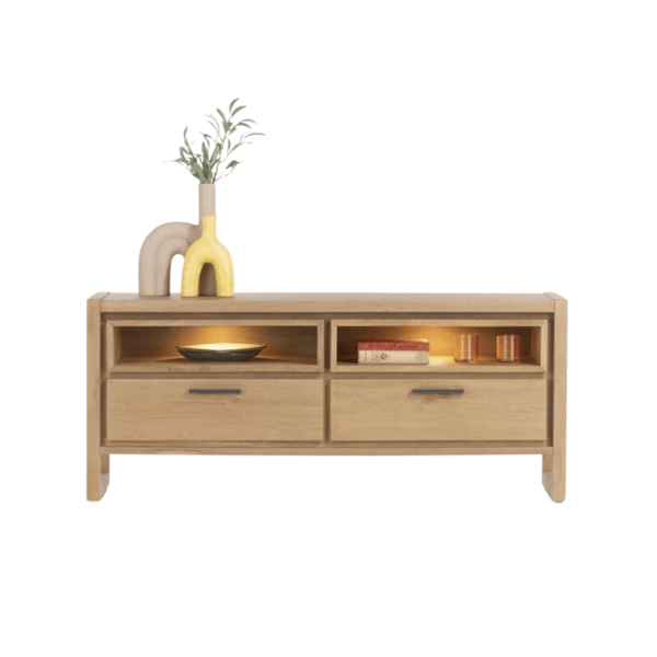 eikenhout, henders en hazel, industrieel, landelijk, Lowboard Nystead 210, modern, modern landelijk, modern tv-meubel, natuurlijk, tv-meubel, tv-meubel Nystead