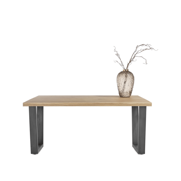 eettafel nyborg metaal, iken eettafel, modern, natuurlijk, industrieel, henders en hazel