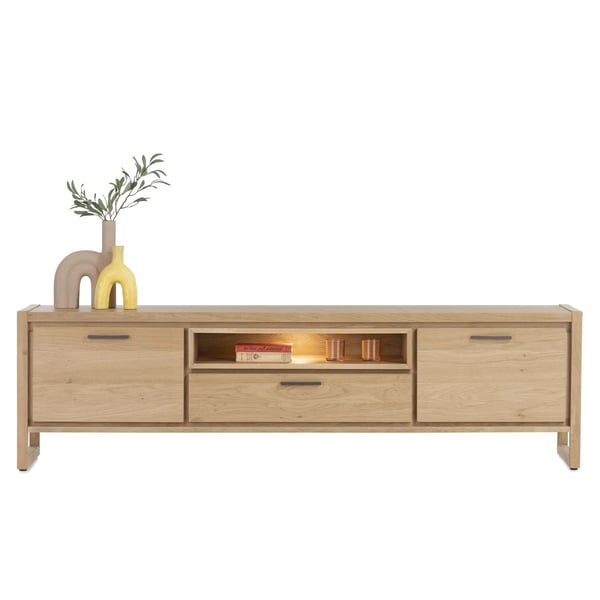 eikenhout, henders en hazel, industrieel, landelijk, Lowboard Nystead 210, modern, modern landelijk, modern tv-meubel, natuurlijk, tv-meubel, tv-meubel Nystead