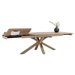 uitschuiftafel nyon, eettafel nyon, henders en hazel, modern, bohemian, houten eettafel, houten uitschuiftafel, industrieel