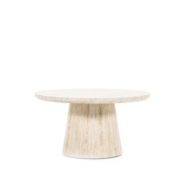 salontafel aime, travertin, salontafel, eleonora, natuursteen, japandi, scandinavisch, modern, elegant, minimalistisch, landelijk