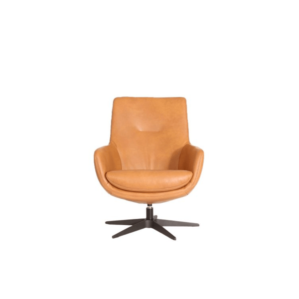 Stijlvolle Gealux Koraal draaifauteuil met kuipvormig design en luxe bekleding, gepresenteerd in de showroom van De Ruijtermeubel.
