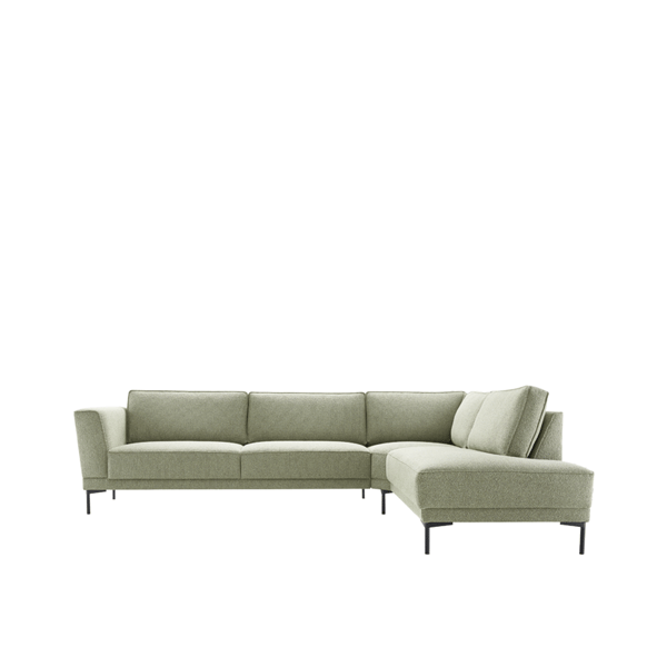 Hoekbank Palisades van Baenks in een modern interieur met luxe stoffering en een stijlvolle opstelling.