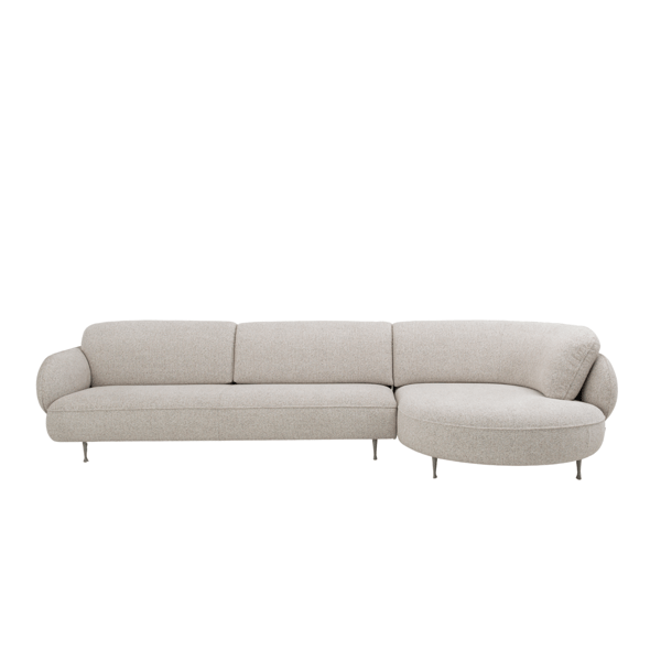 Bank Arizona in moderne stijl met conische poten en royale kussens, verkrijgbaar bij De Ruijtermeubel in Cruquius.