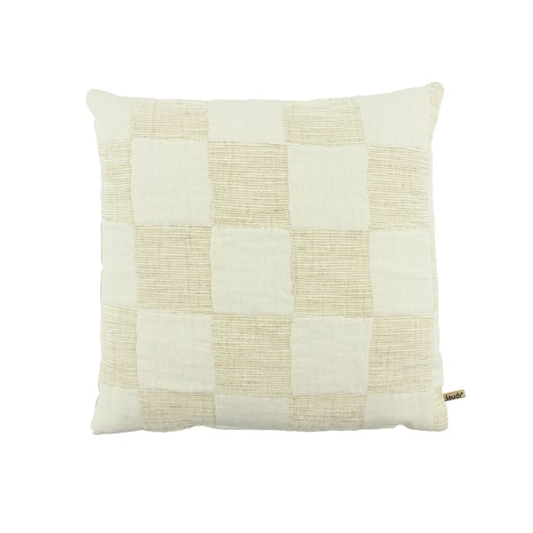 Kussen Checky 50x50 cm Off White