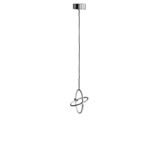 Hanglamp Maru met dubbele cirkels en geïntegreerde LED-verlichting in modern geometrisch design