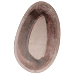 Mart Visser vloerkleed Brush Ovale in Ocker Brown, met artistieke borstelstreken en zachte uitstraling in ovale vorm.