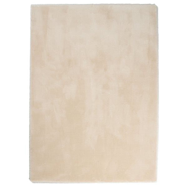 hoogpolig vloerkleed met een zachte, glanzende uitstraling en een effen kleurverloop.