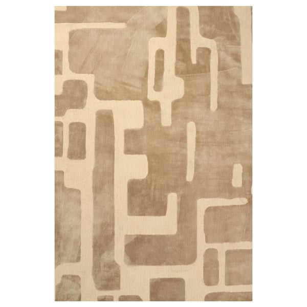 Vloerkleed Aesthetic Velvet Linen van Mart Visser in zandbeige kleur, met luxe velvet structuur en moderne uitstraling, gestyled in een sfeervolle woonkamer.