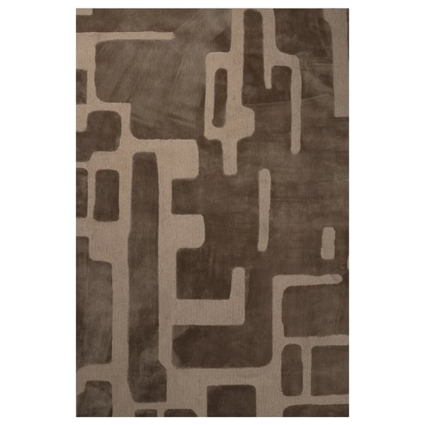 Vloerkleed Aesthetic Velvet Linen van Mart Visser in zandbeige kleur, met luxe velvet structuur en moderne uitstraling, gestyled in een sfeervolle woonkamer.