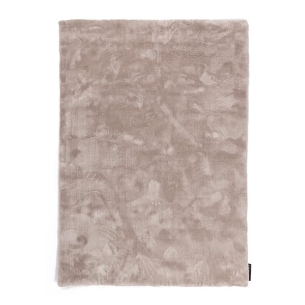 hoogpolig vloerkleed met een zachte, glanzende uitstraling en een effen kleurverloop.