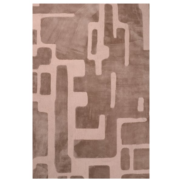 Vloerkleed Aesthetic Velvet Linen van Mart Visser in zandbeige kleur, met luxe velvet structuur en moderne uitstraling, gestyled in een sfeervolle woonkamer.