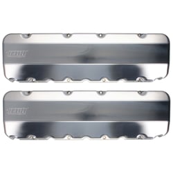 BBC Billet Aluminum Valve Cover Set W/ Logo | 68000035 | Dart