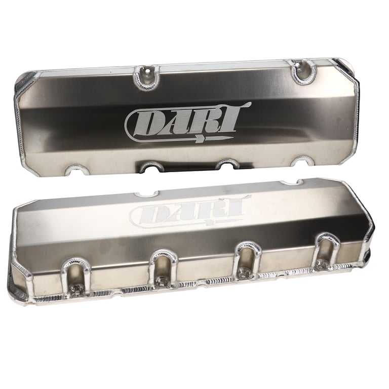 BBC Fabricated Aluminum Valve Cover Set W/ Logo | 68000031 | Dart