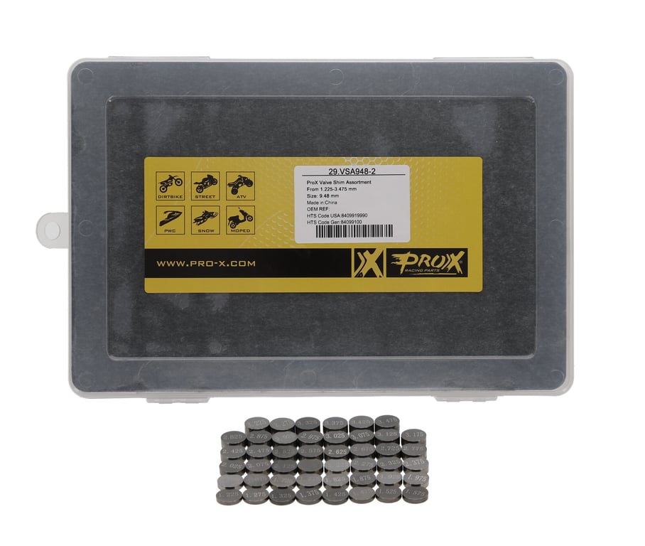 パーツ Ikuho Himeno Shop OEM Replacement Valve Shim Kit 450cc 9.48 From 1.20 To 3.50
