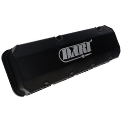 BBC Fabricated Aluminum Valve Cover Set W/ Logo Black Anodized