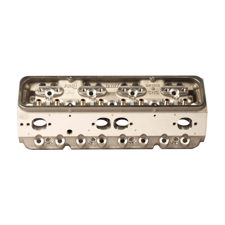 SBC PRO1 245cc Aluminum CNC Cylinder Head - Bare - B Exhaust Port