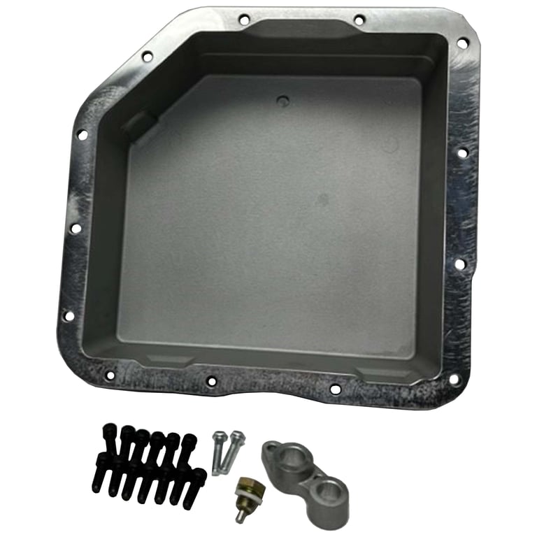 GM Turbo 350 TH350 POLISHED Aluminum Transmission Pan & Hardware - Foto 5